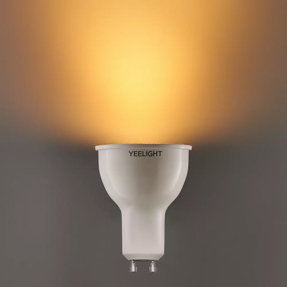 Лампа умная светодиодная Yeelight GU10 200-240 В 5 Вт спот прозрачная 350 лм регулируемый цвет света RGBW для диммера STLM-2132698 - Вид №2