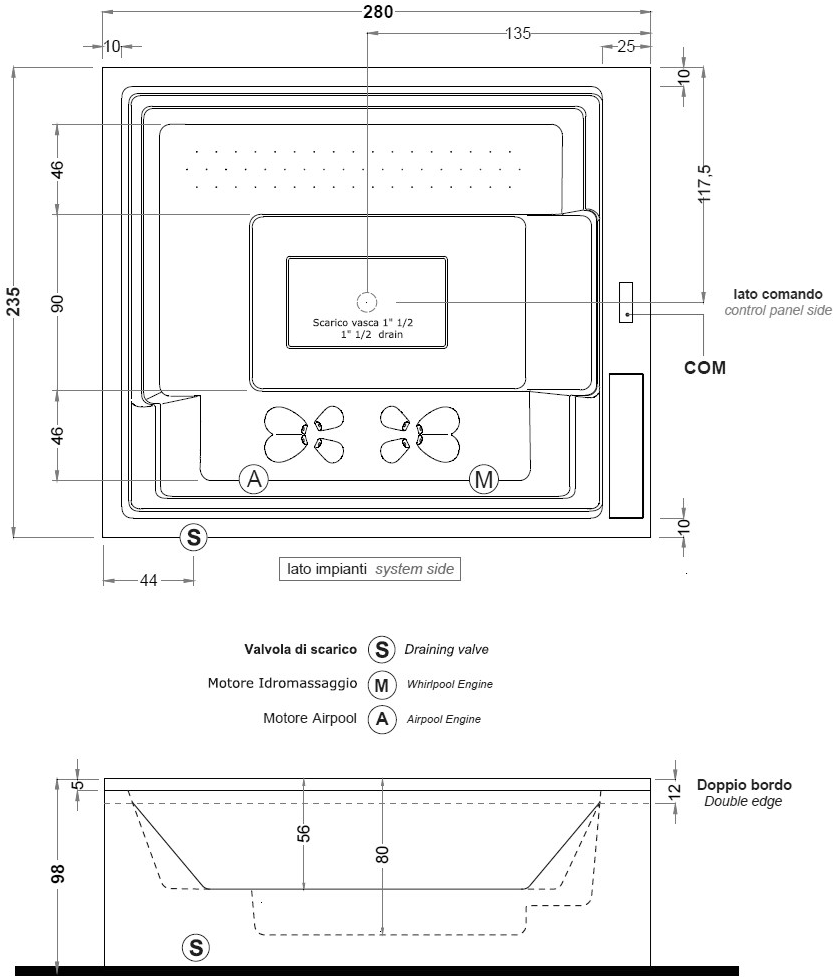 Gruppo Treesse Прямоугольный мини-бассейн с гидромассажем Treesse ghost sun-id-1395461 - Вид №5