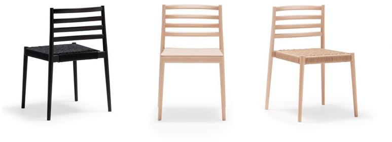 Andreu World Штабелируемый стул с сиденьем из плетеной веревки Lake Si0653 - Вид №1