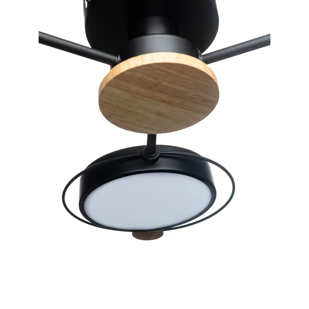 Люстра потолочная светодиодная Lamplandia Bergen Black L1479 с пультом управления, 15 м²,регулируемый белый свет, цвет черный STLM-2112559 - Вид №5
