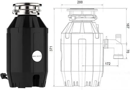 Измельчитель пищевых отходов бытовой BoneCrusher 910 BC910-AS - Вид №1