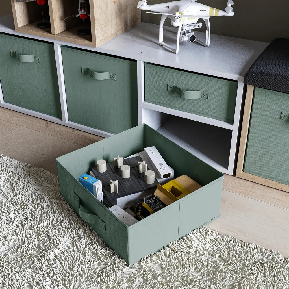 Spaceo KUB: Складной короб для хранения в эко-стиле 82658014 STLM-0032989