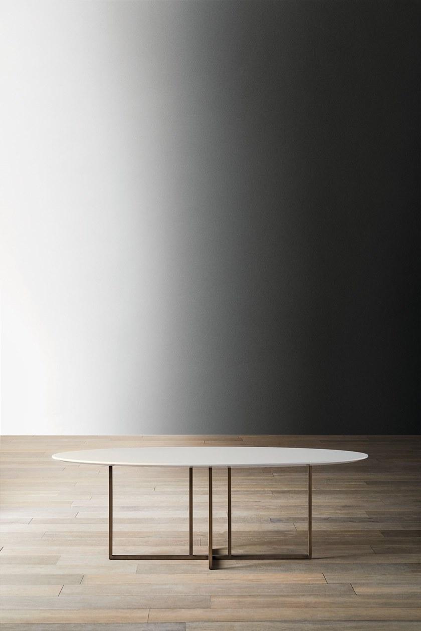 Meridiani Овальная консоль из мрамора sun-id-1516334 - Вид №3