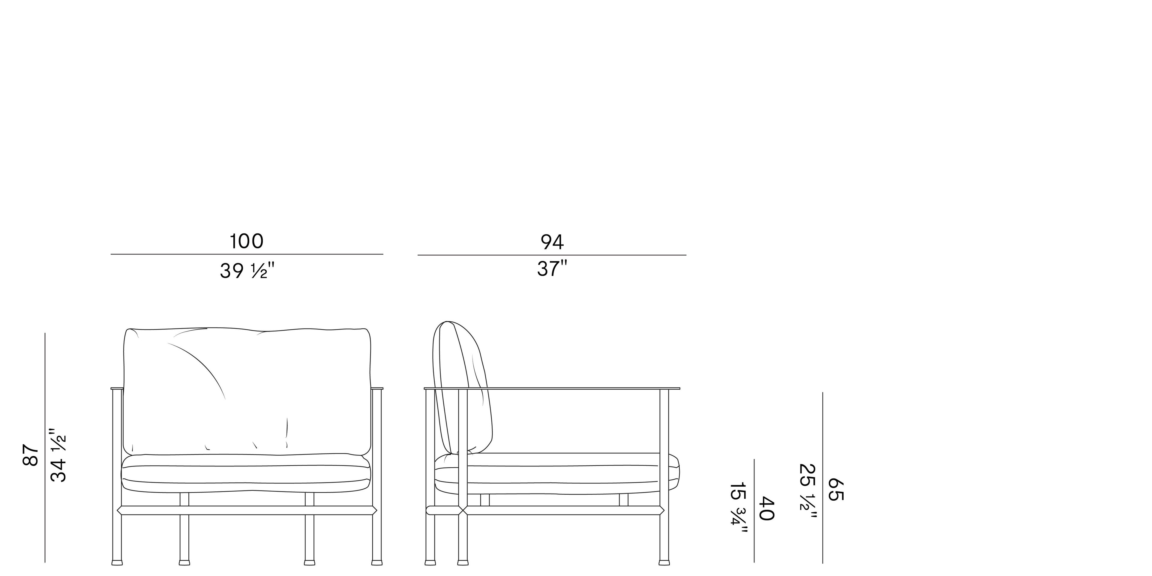 Тканевое садовое кресло с подлокотниками Potocco Elodie ARCH-00136427 - Вид №2