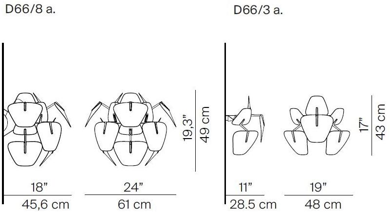 LUCEPLAN Бра из поликарбоната LED с прямым и отраженным светом Hope sun-id-1418585 - Вид №2