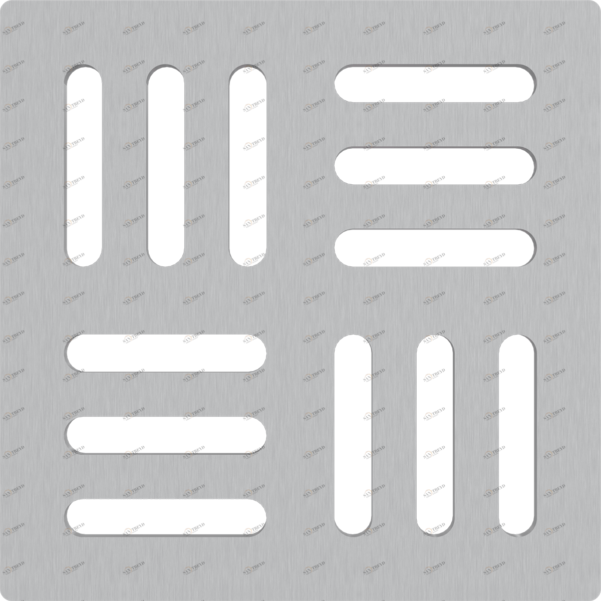 Решетка для cливных трапов из нержавеющей стали 102×102 мм, нержавеющая сталь ALCAPLAST MPV011