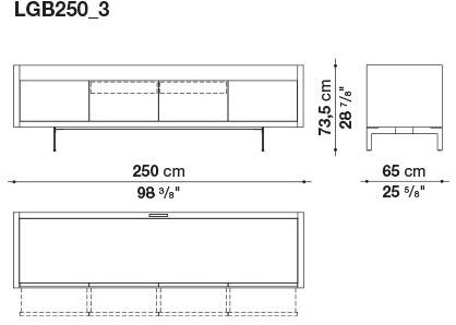 B&B Italia Комод деревянный с распашными дверцами Liagò sun-id-1345823 - Вид №2