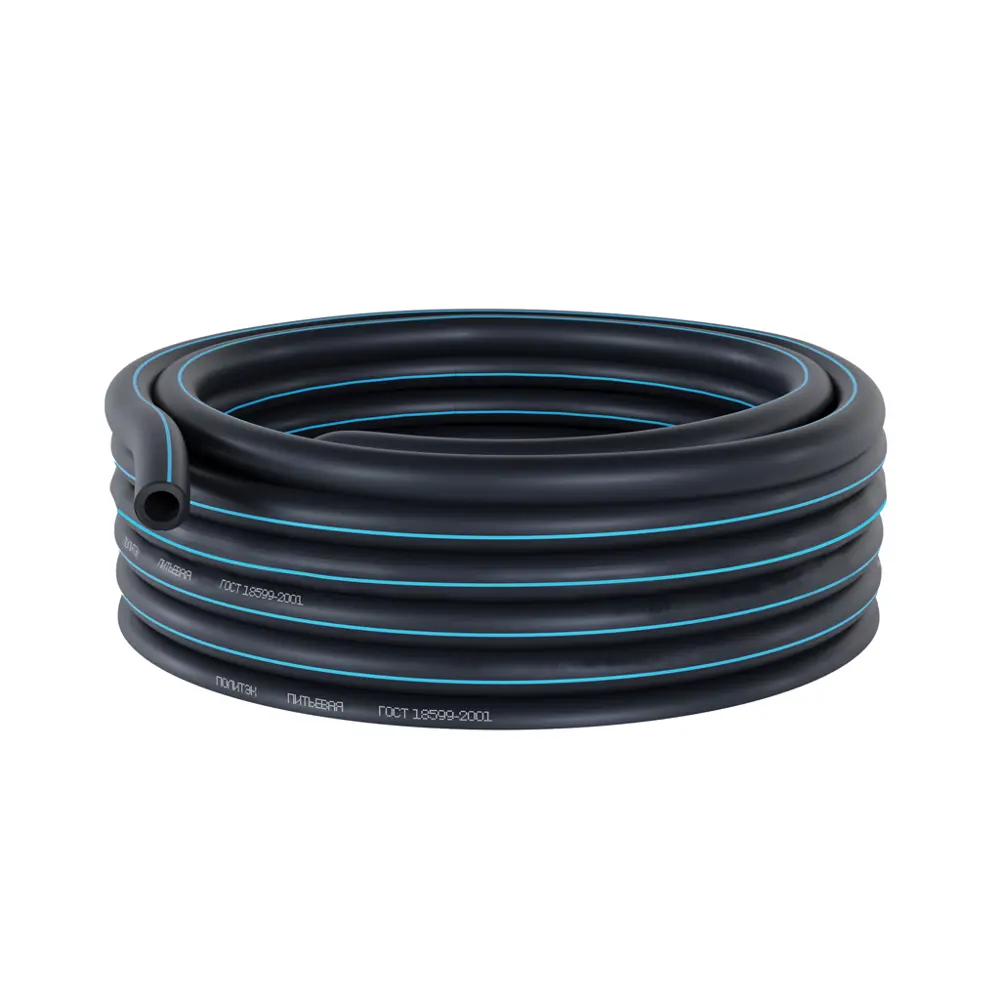 Труба ПНД Политэк PE 100 58x6.0 PN16 бухта 100 м STLM-2073966 - Вид №1