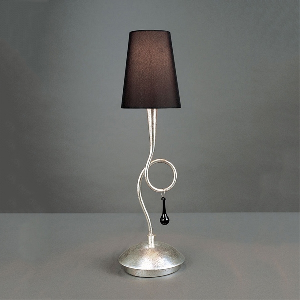 075208 Настольная лампа черная 1L Mantra Paola - Вид №3