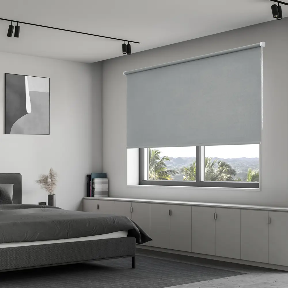 Штора рулонная блэкаут KREAFORTA Karelia 200x175 см серая STLM-2206936 - Вид №7