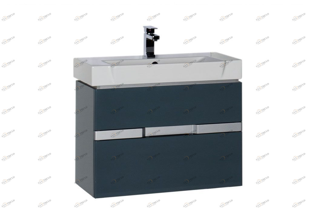 Тумба под раковину Aquanet Виго 80 сине-серый sun-id-270491