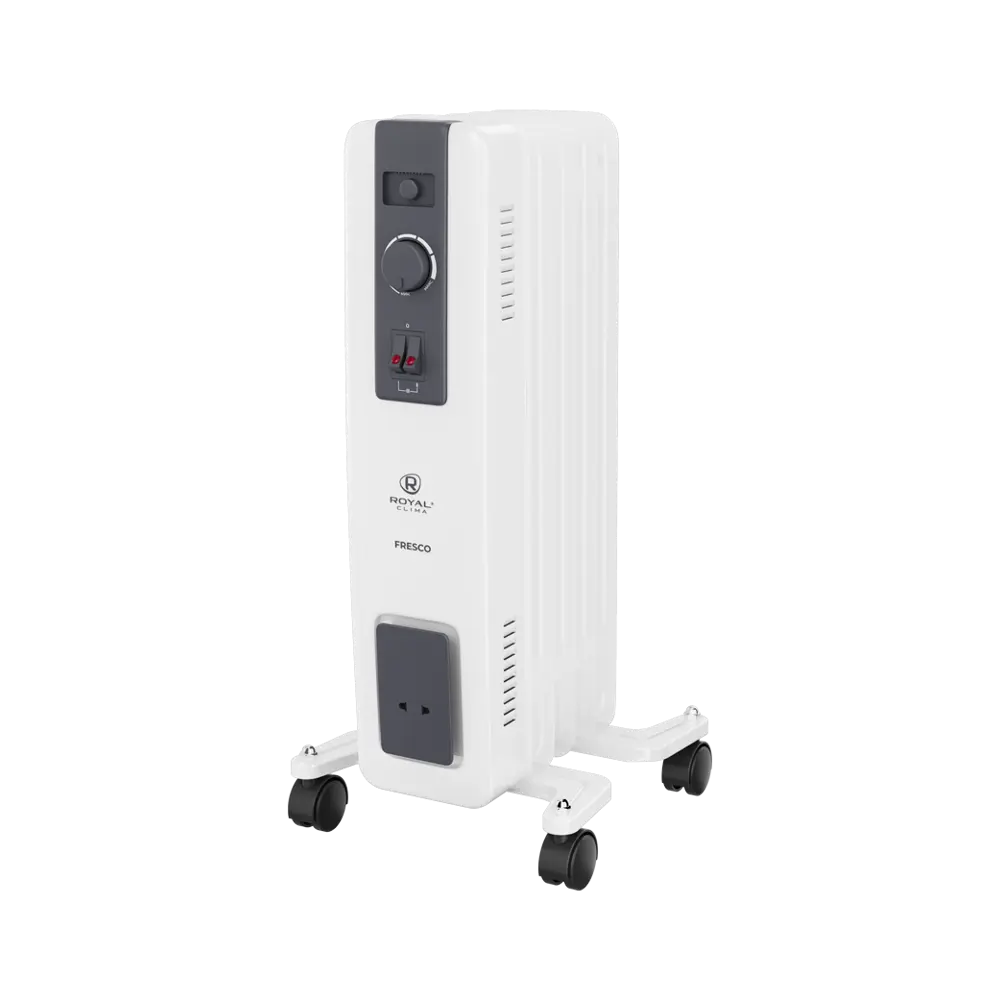 Обогреватель масляный Royal Clima FR5-1000M с механическим термостатом 1000 Вт цвет белый STLM-2185033 - Вид №1