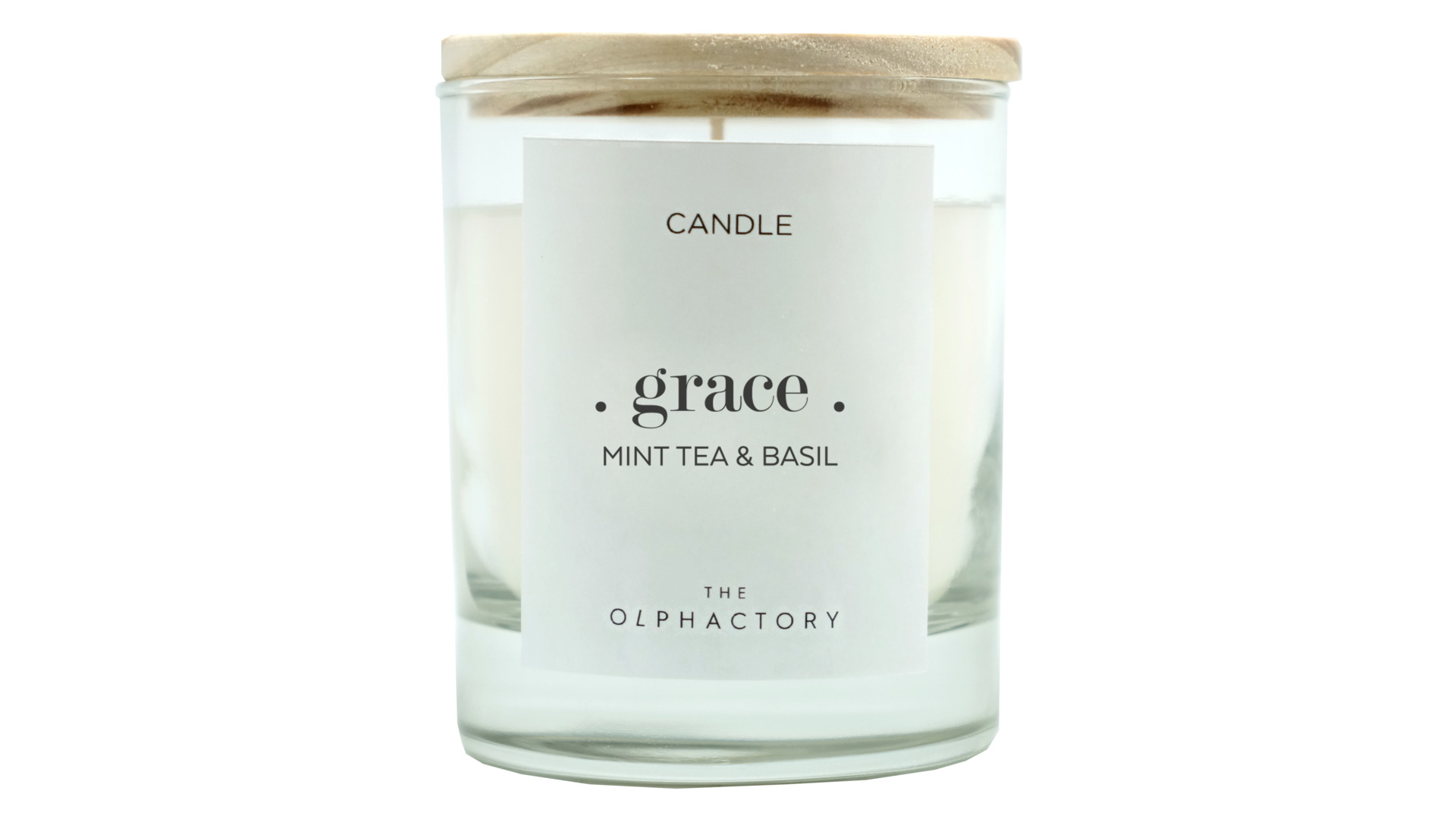 10656782 Ambientair Свеча ароматическая The Olphactory GRAСE Мята и базилик 40 ч Воск Grace - Вид №1