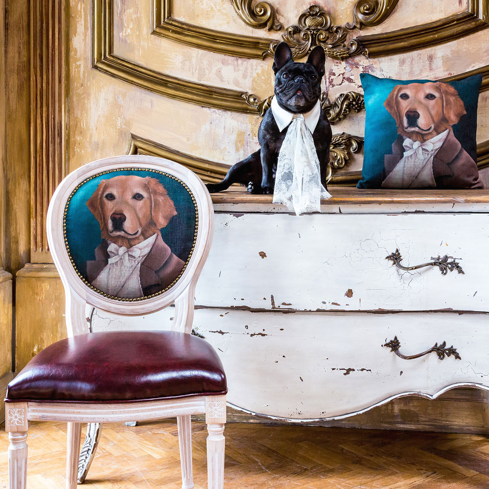 2719029 Арт-подушка «Музейный экспонат», версия 4 «Лорд Лабрадор» Object Desire  - Вид №2