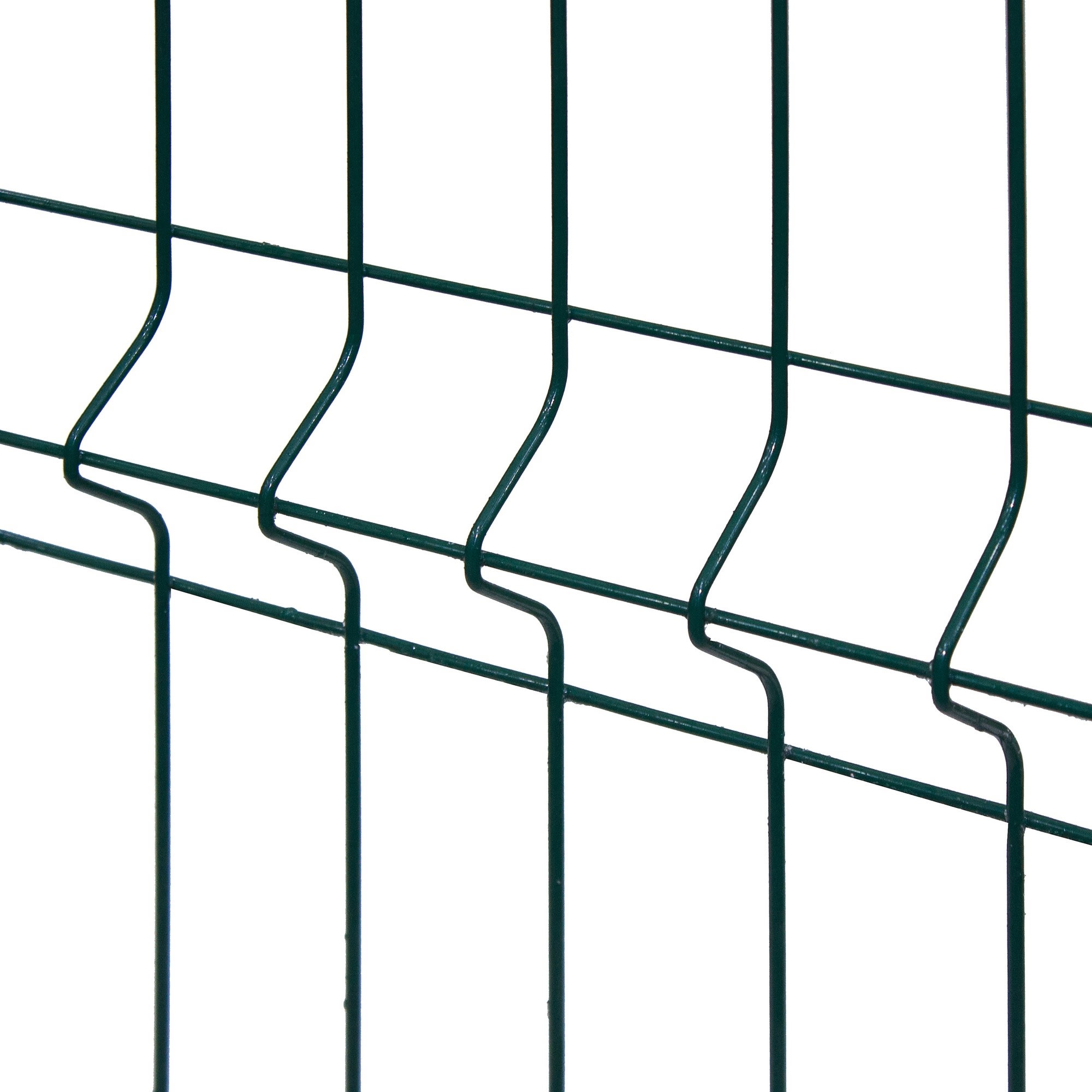 17597481 3D панель Light для забора 1.73х2.5 м оцинкованная сталь зеленый Santreyd  - Вид №2