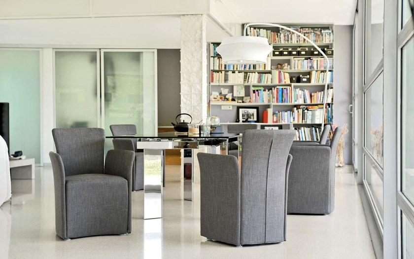 Calligaris Кожаное кресло с подлокотниками  Cs/1267-lh  - Вид №2