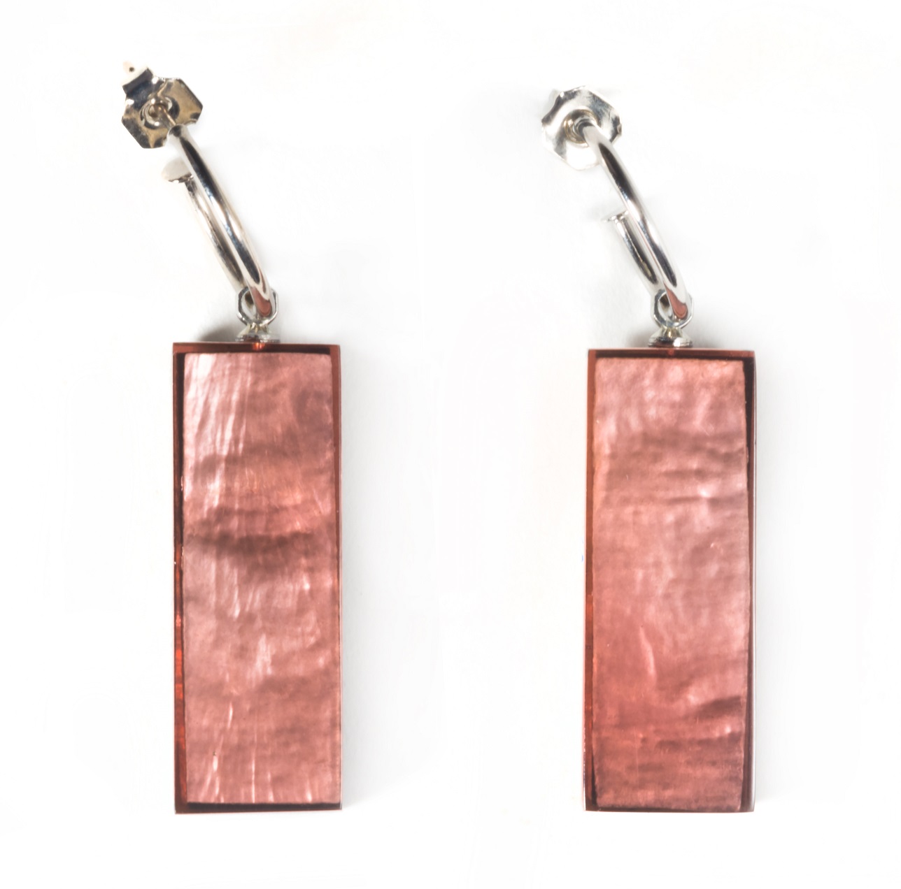 MIX_4540 Серьги, розовый перламутр, алюминий Mix Culture Santreyd 