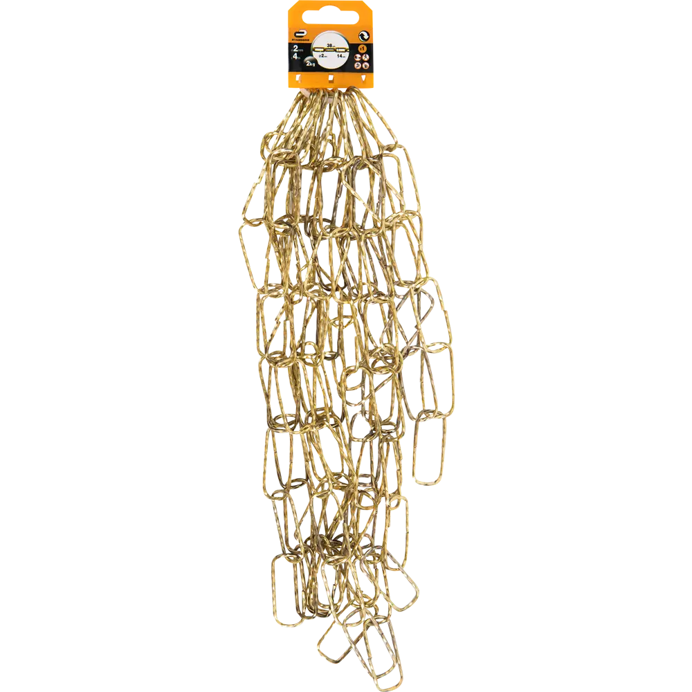 Цепь декоративная Standers 2 мм 4 м цвет латунь STLM-2172828 - Вид №3