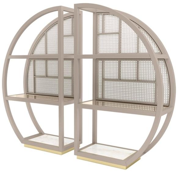 FRATO Открытый отдельно стоящий деревянный лакированный стеллаж sun-id-1467078 - Вид №1