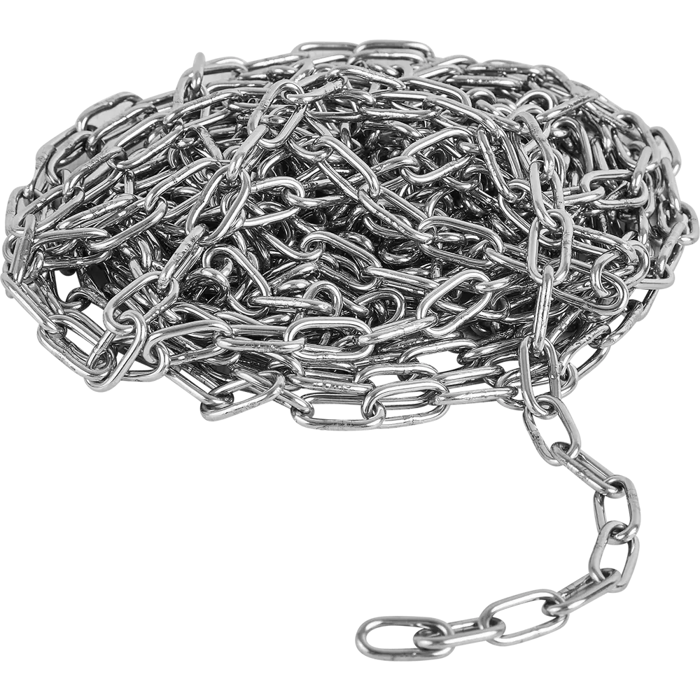 Цепь Standers DIN 766 4 мм короткое звено 5 м сталь нержавеющая STLM-2124856 - Вид №2