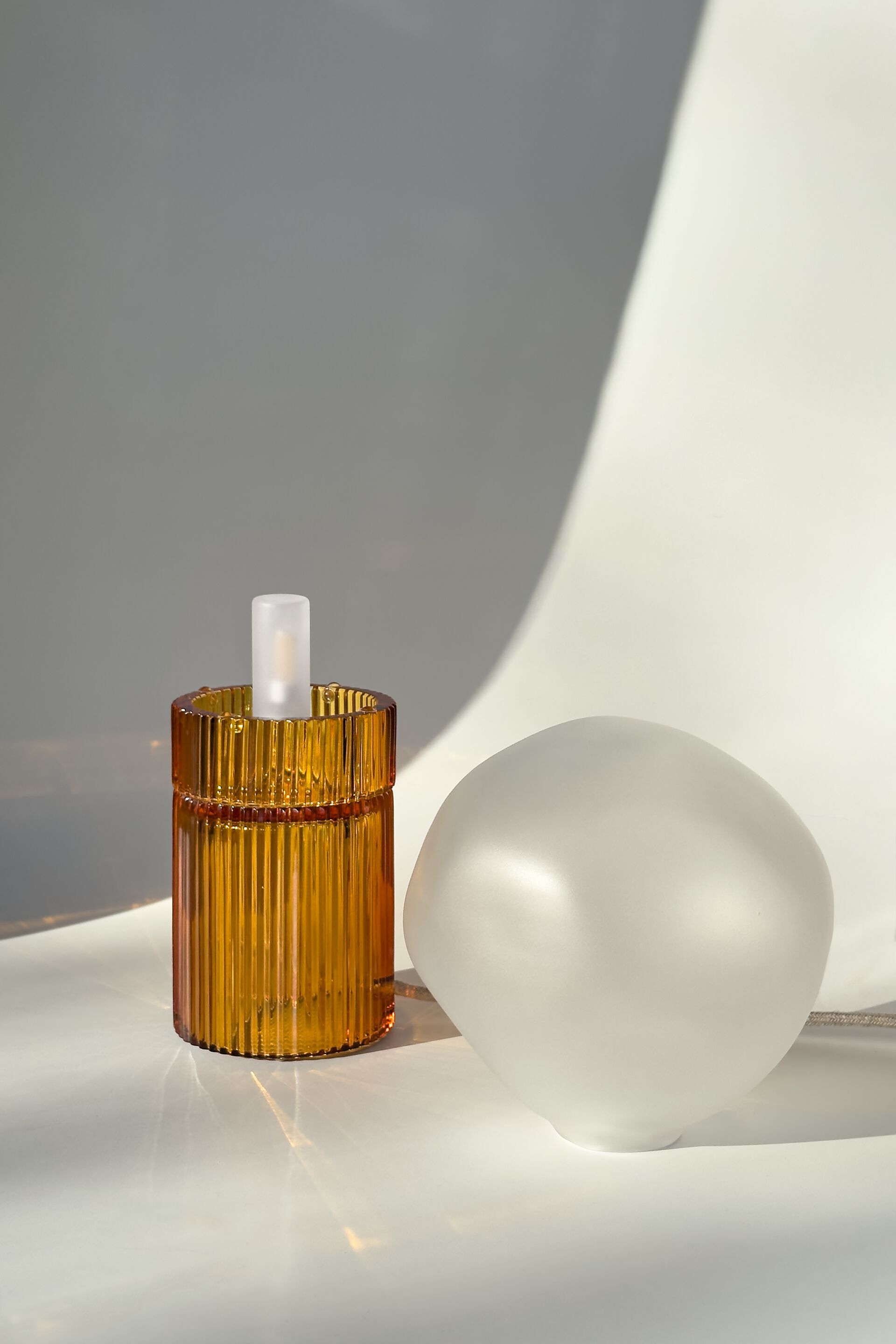 Настольная лампа из дутого стекла Studio Bojola NINA+NUVOLA ICED ARCH-00148773 - Вид №3