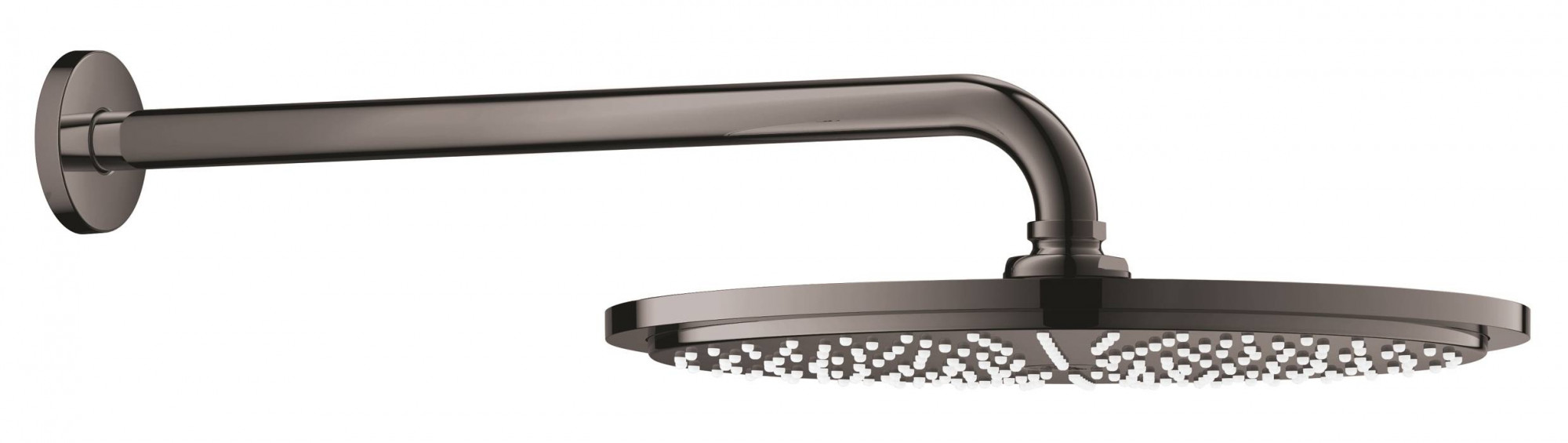 Верхний душ GROHE Rainshower с кронштейном, темный графит глянец (26066A00)