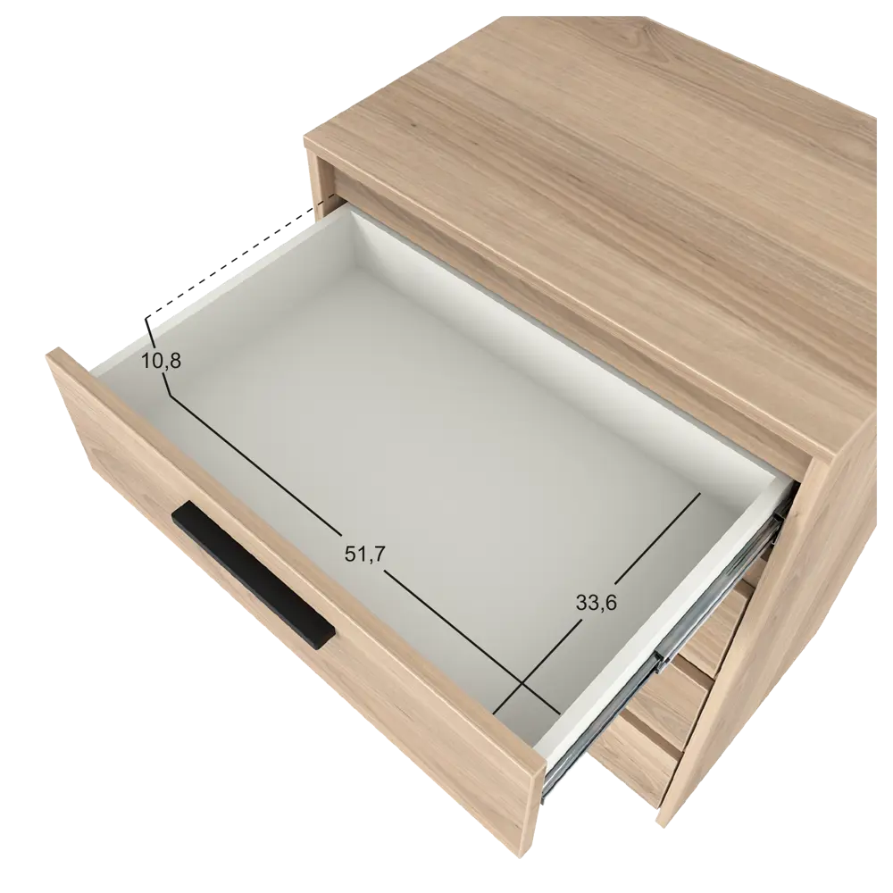 Комод Лион 4 ящика 60x84x41,7 см ЛДСП цвет дуб комано Santreyd STLM-2009974 - Вид №7