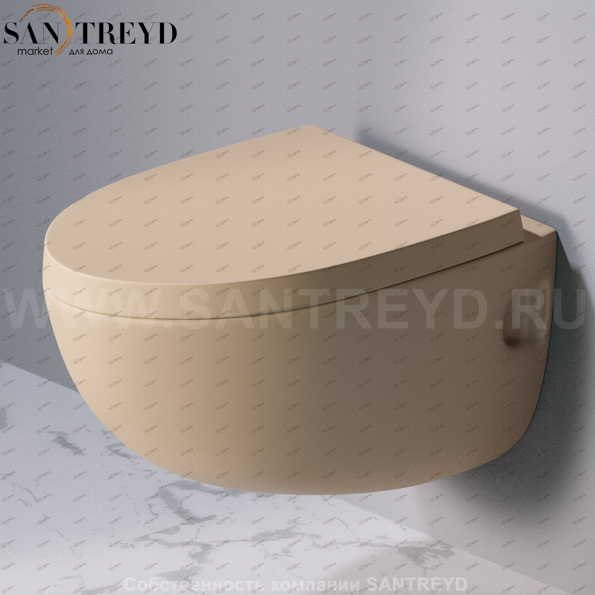 S511.131 Подвесной унитаз настенный Бежевый A. e T. Italia OVAL Италия AeT ITALIA