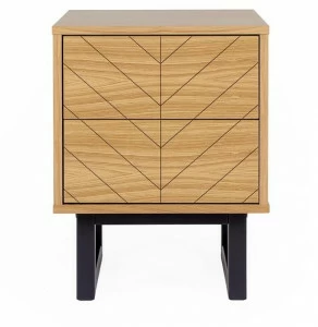 Woodman Квадратная тумбочка из дерева с ящиками Camden