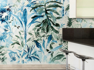 Тропические обои ПВХ бесплатно, экологически чистые, моющиеся