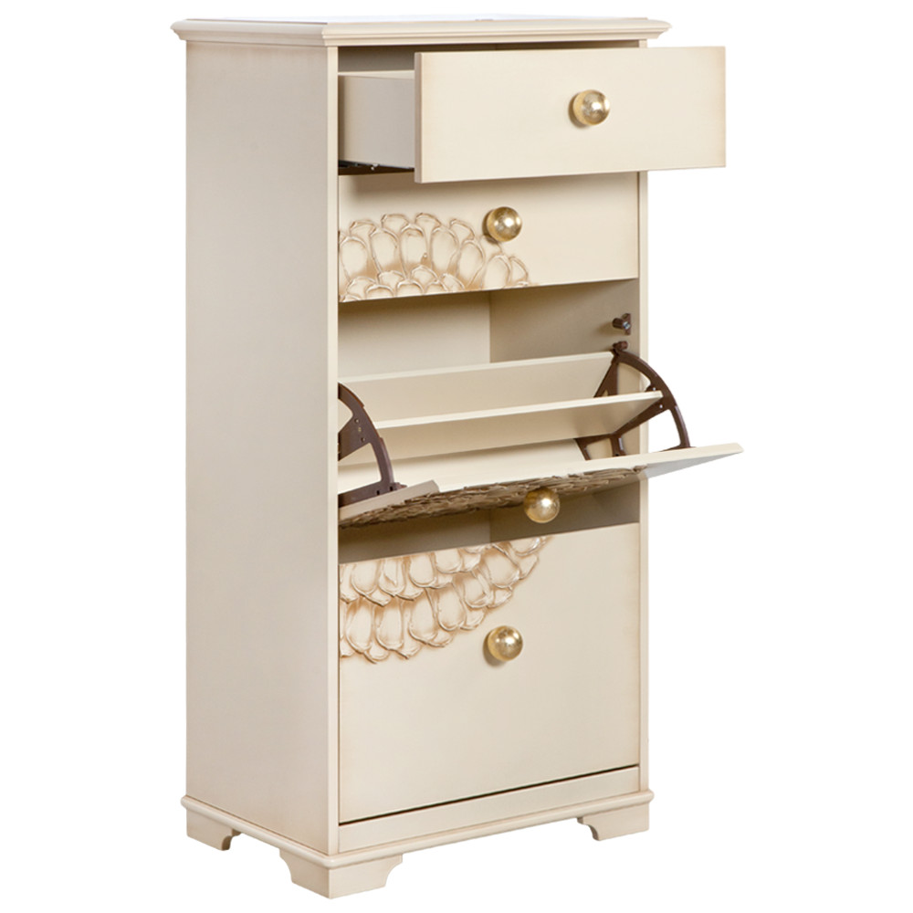 11557 Тумба для обуви Heri 4 Айвори BOGACHO 4627155818333 - Вид №1