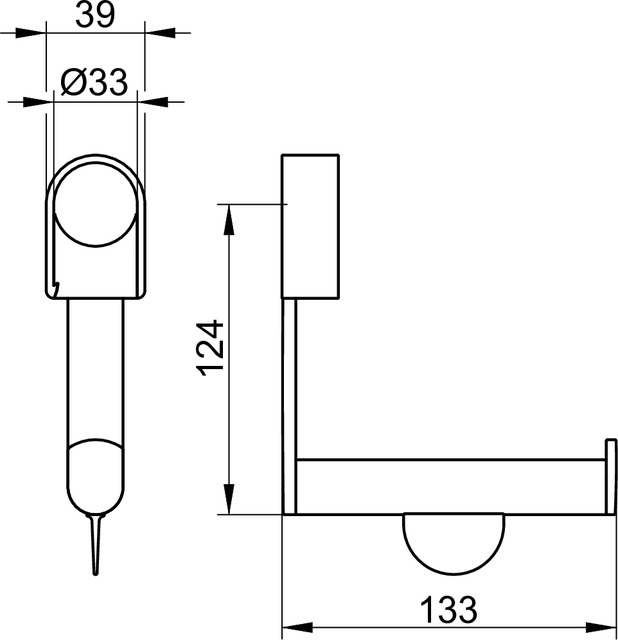 34962170000 Держатель для туалетной бумаги KEUCO Plan Care - Вид №2