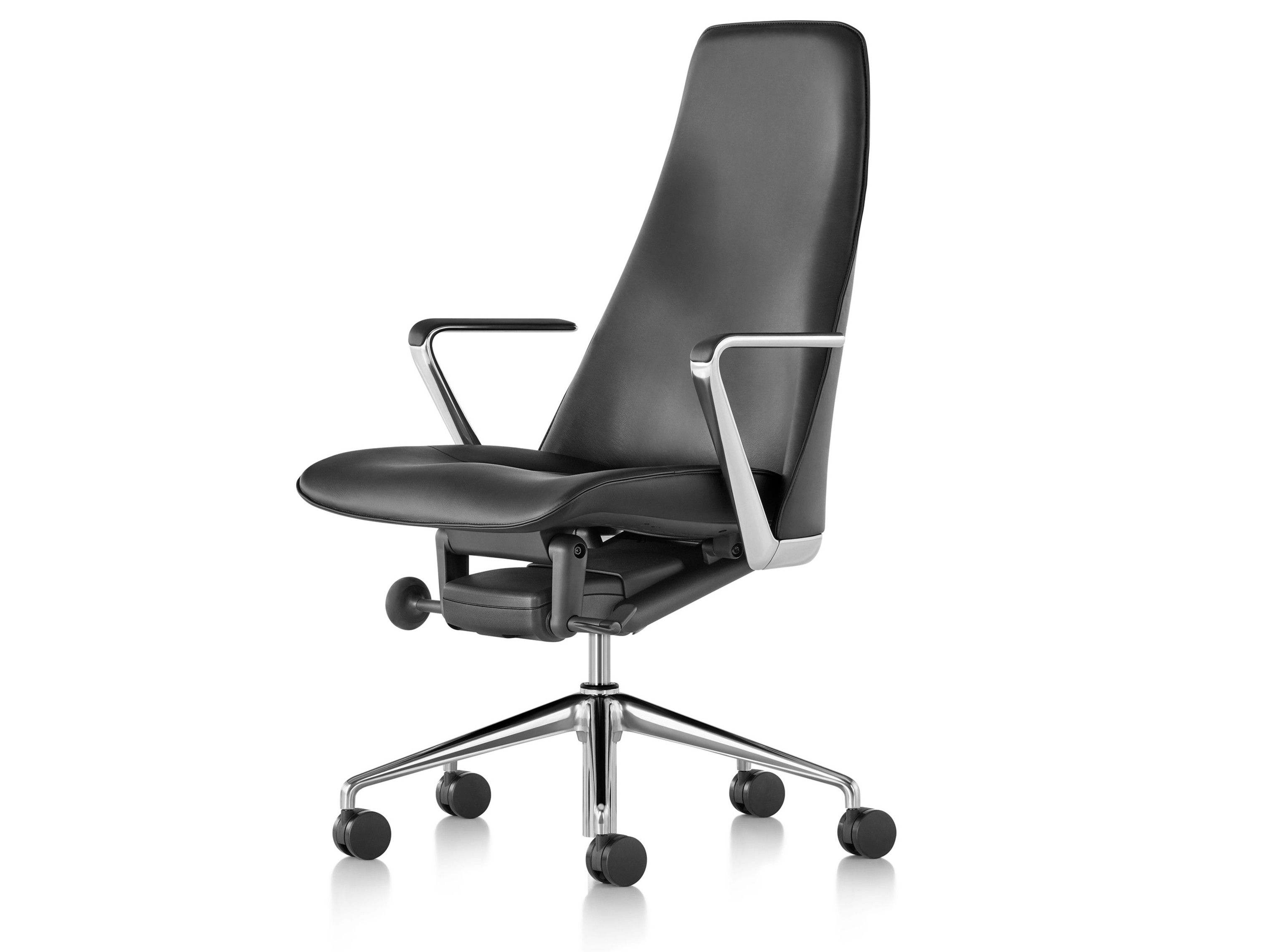 Кожаное вращающееся офисное кресло с высокой спинкой Herman Miller конус ARCH-00106072 - Вид №1