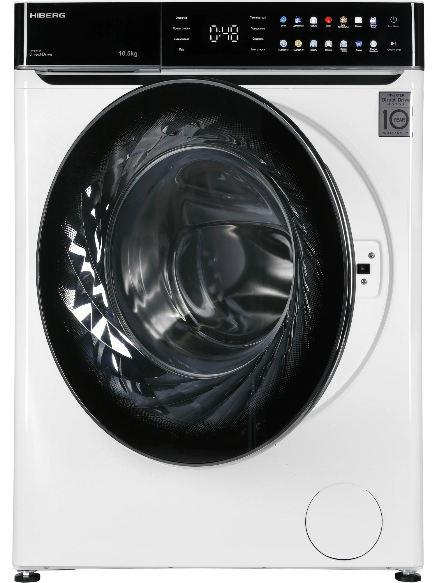 9238392 Стиральная машина HIBERG i-DDQ11 - 1014 W белый STDN-0103001 - Вид №4