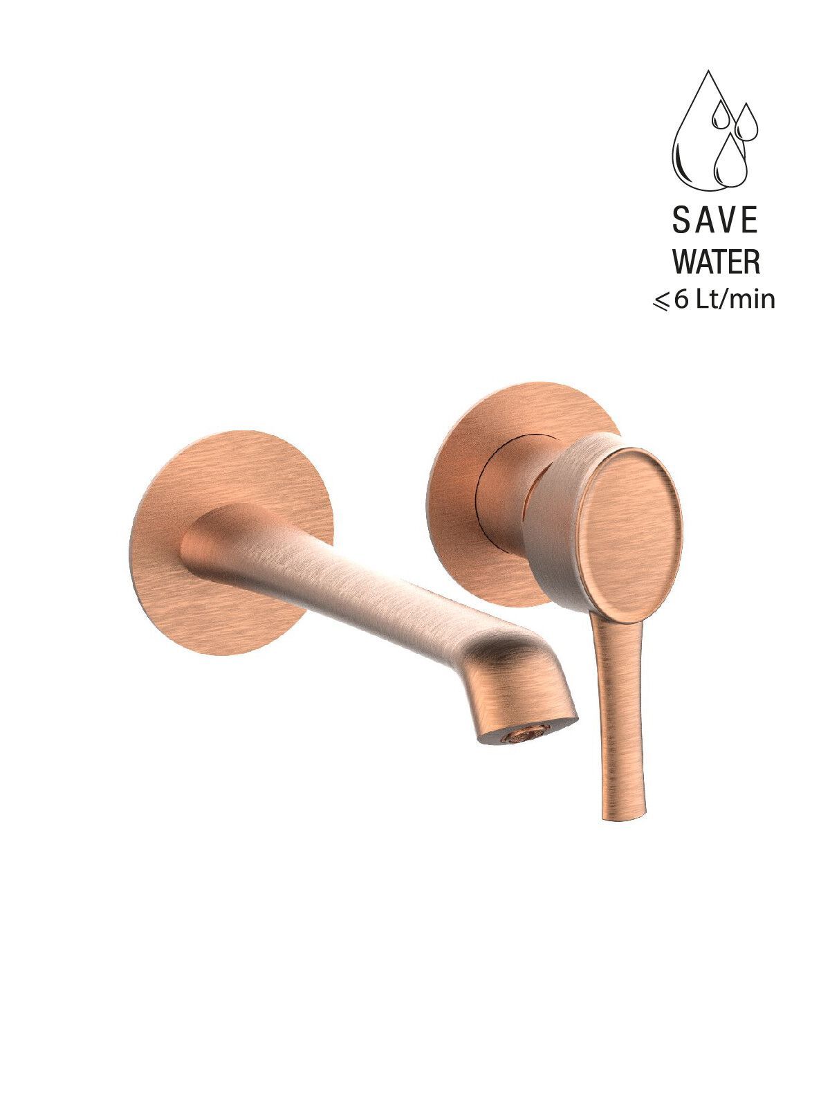 Однорычажный настенный смеситель для раковины без слива Rubinetterie Frattini Delizia ARCH-00051706 - Вид №8