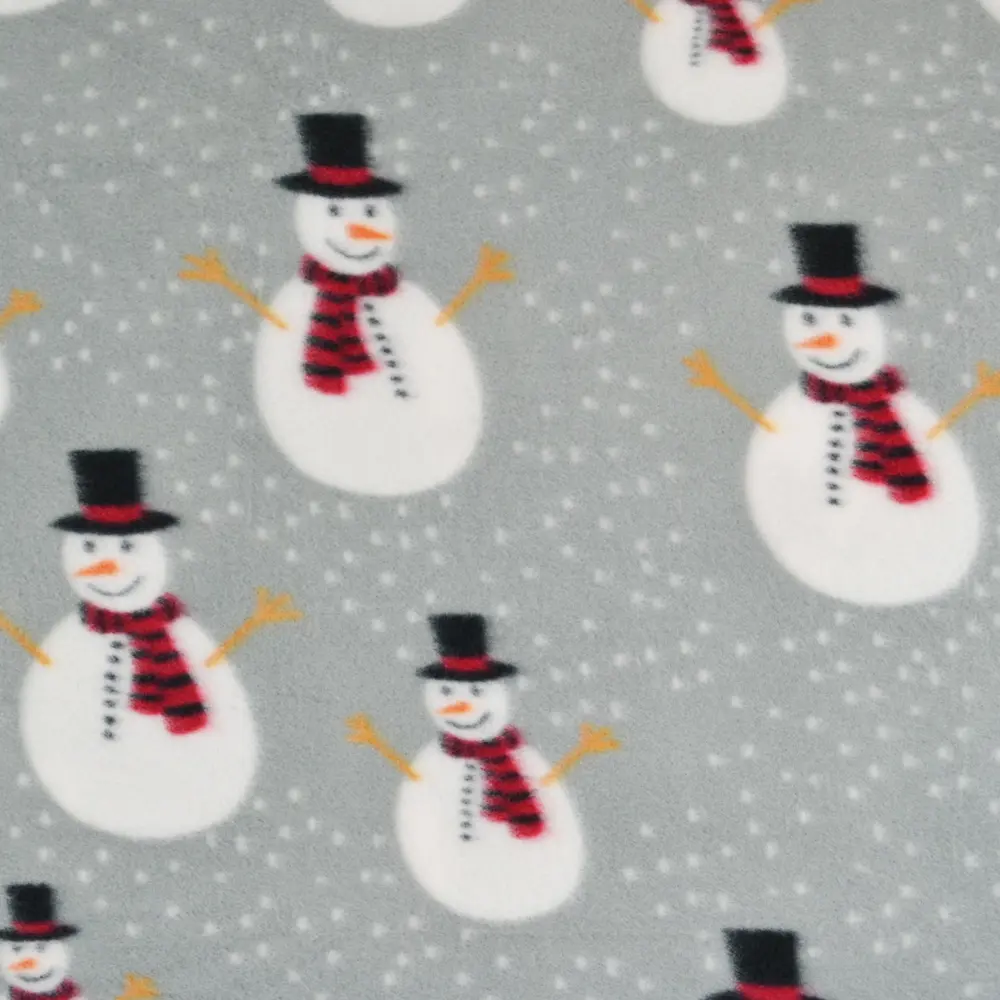 Плед Снеговики 120x150 см фланель цвет мультиколор Santreyd нет STLM-2191335