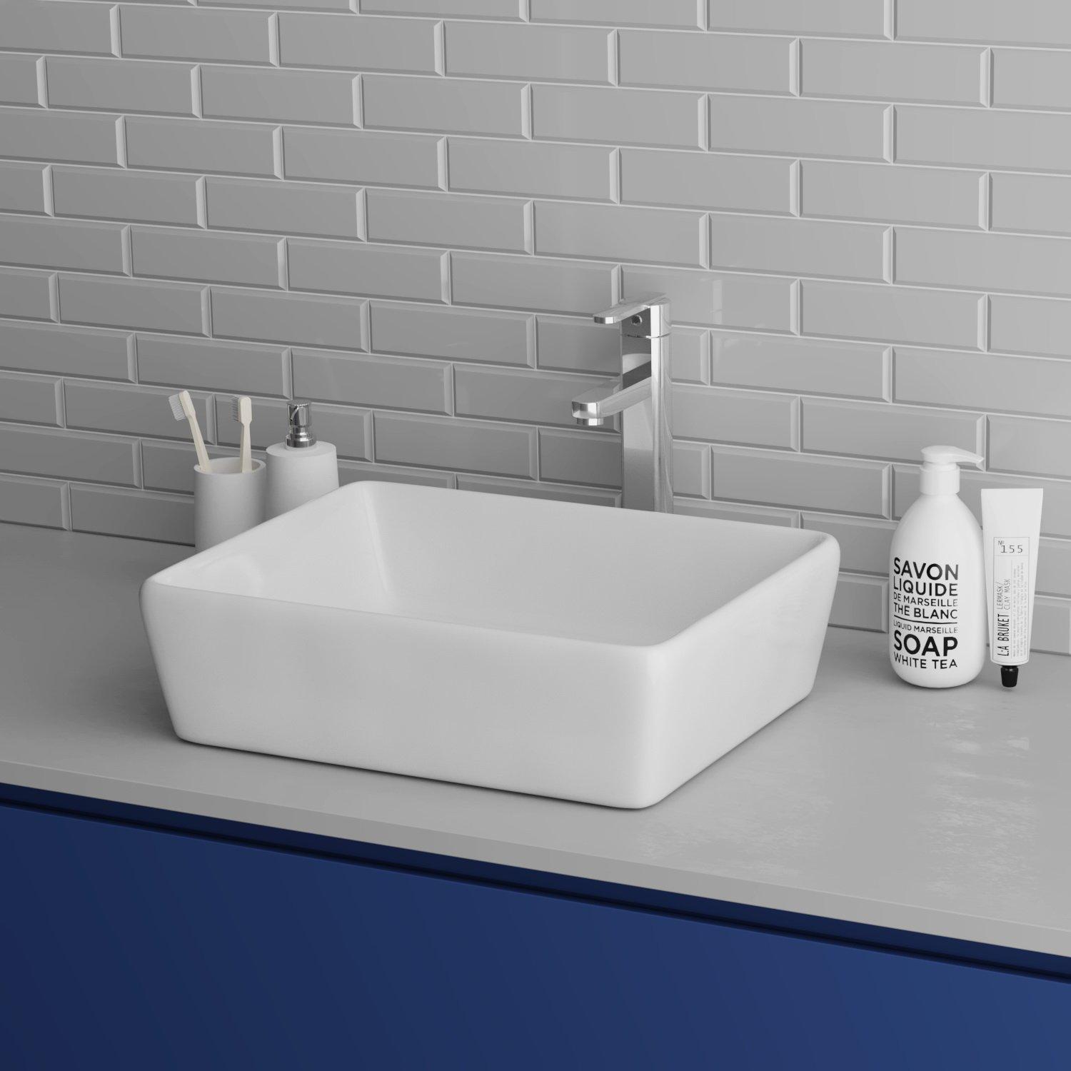 GR-3016 Накладная раковина на столешницу  прямоугольная Grossman  - Вид №3