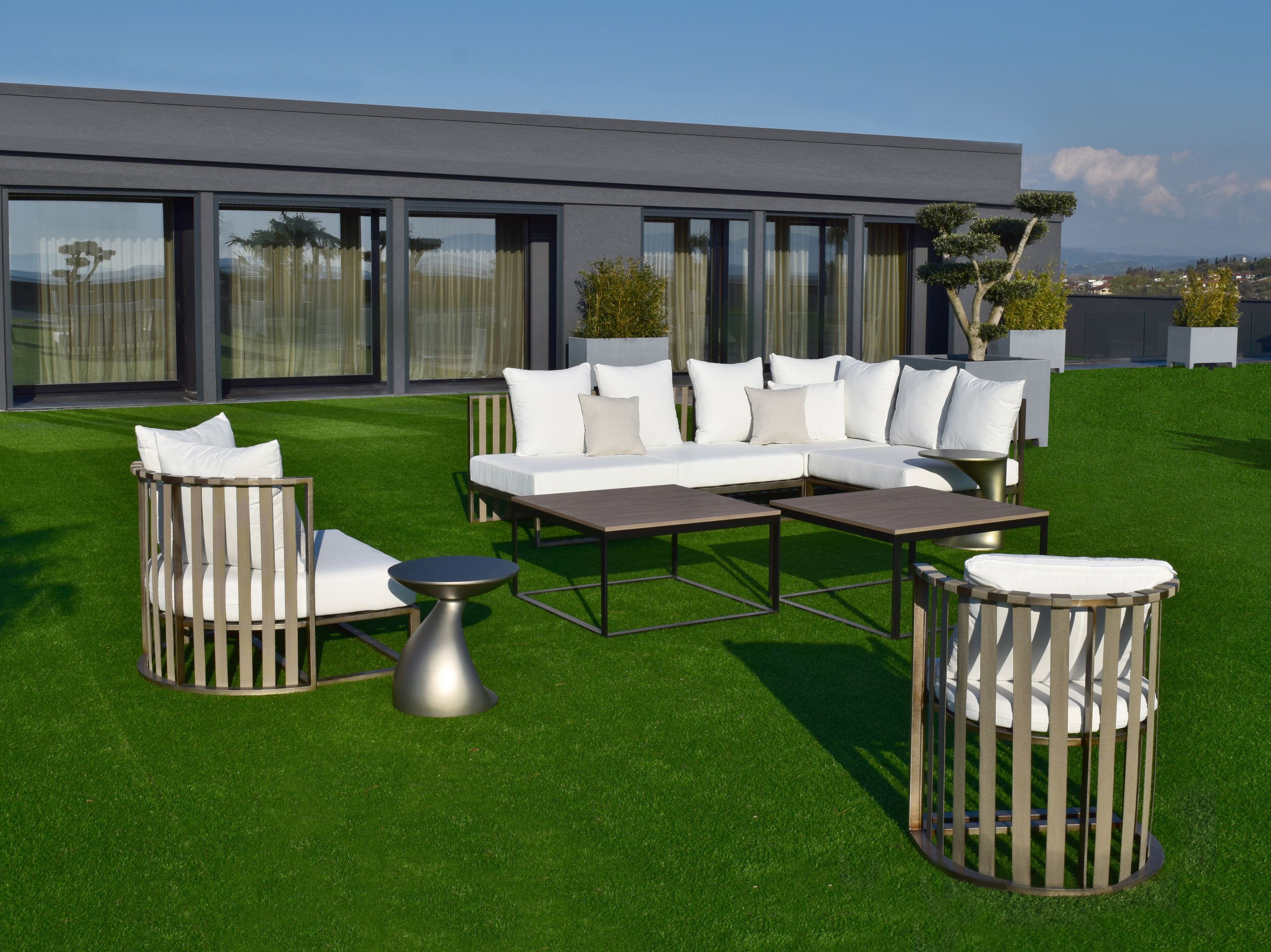 Алюминиевый садовый стул с подлокотниками ABLE Богота ARCH-00139122 - Вид №2