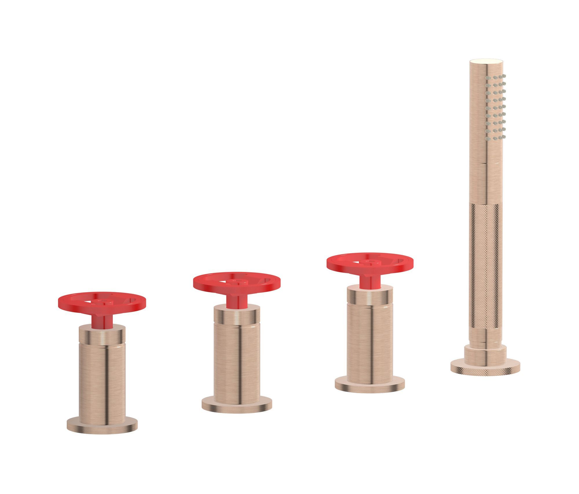 Смеситель для ванны с 4 отверстиями и ручным душем IB Bold ARCH-00153164 - Вид №19