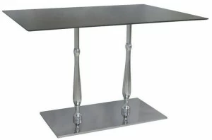 Vela Arredamenti Прямоугольный стол из нержавеющей стали по контракту Eclisse