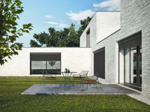 Навес с боковыми направляющими