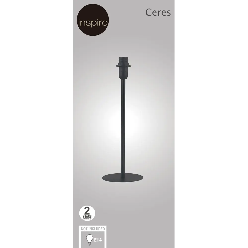 Основание для лампы Inspire Ceres 1 лампа E14 130 см цвет черный STLM-2156478 - Вид №1