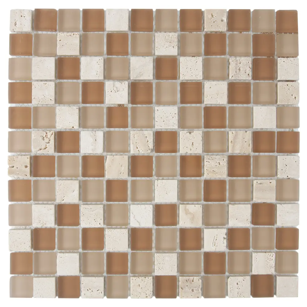 Мозаика, 30х30 см, стекло, цвет бежевый Santreyd STLM-2066902