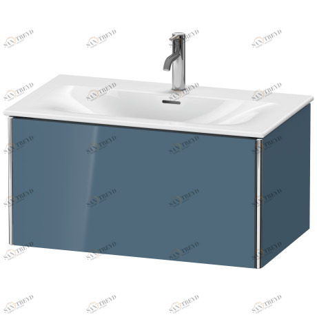 XS422404747 XSquare Тумбочка подвесная Каменно-синий глянцевый лак Duravit