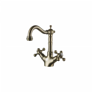 GZ 09012D Смеситель для раковины двухвентильный Ganzer Бронза