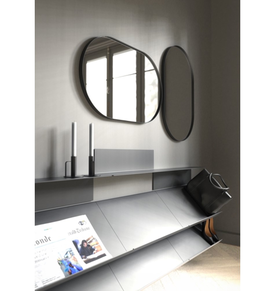 FROST Зеркало 80x50cm » белое Алюминий Белый U4138-W  - Вид №3