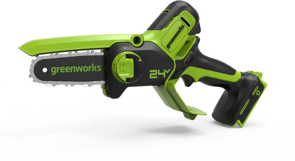 Аккумуляторная цепная пила Greenworks G24MCS10 для сада и дачи 89306376