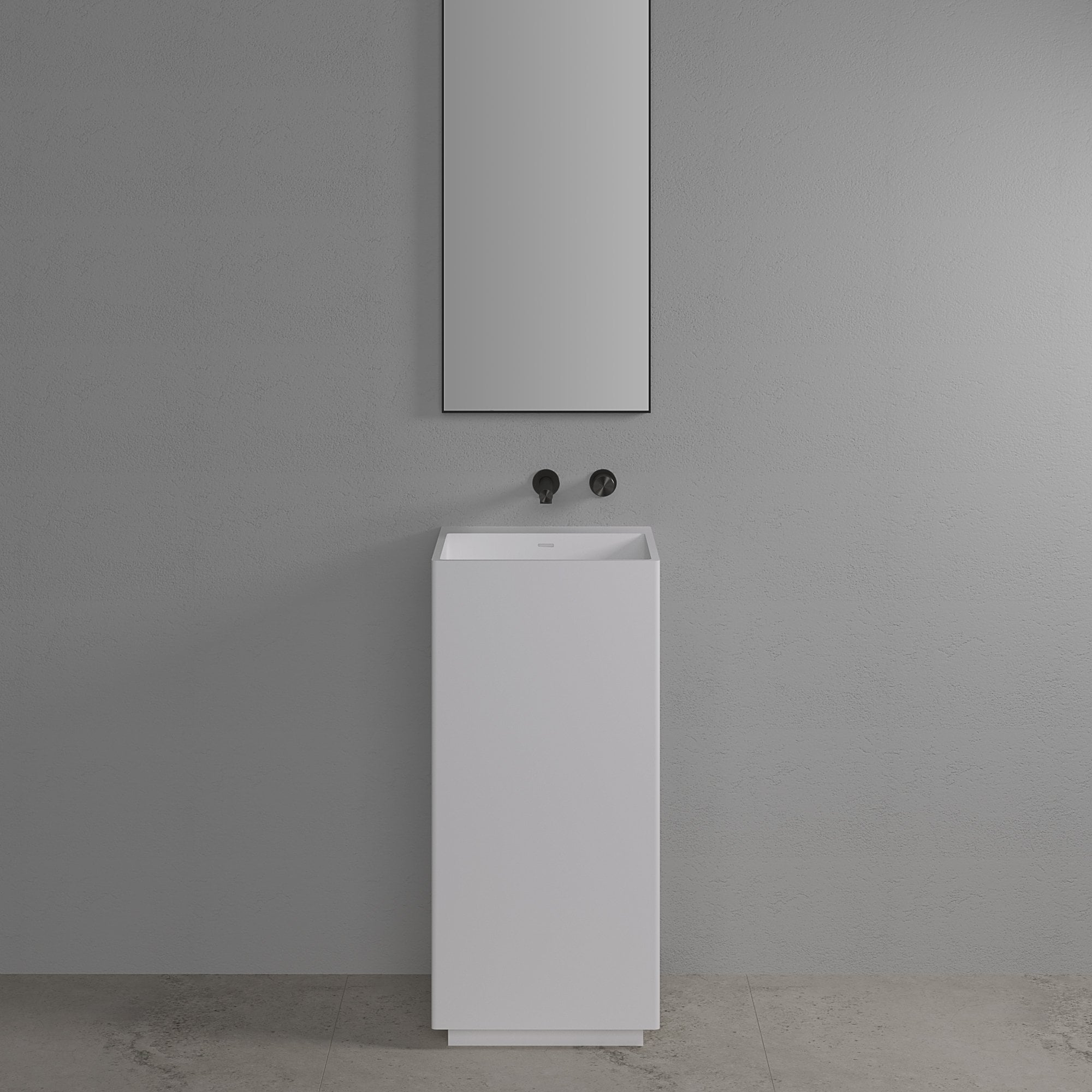 Прямоугольная отдельно стоящая раковина из смолы LUSSO Ethos ARCH-00120405 - Вид №3