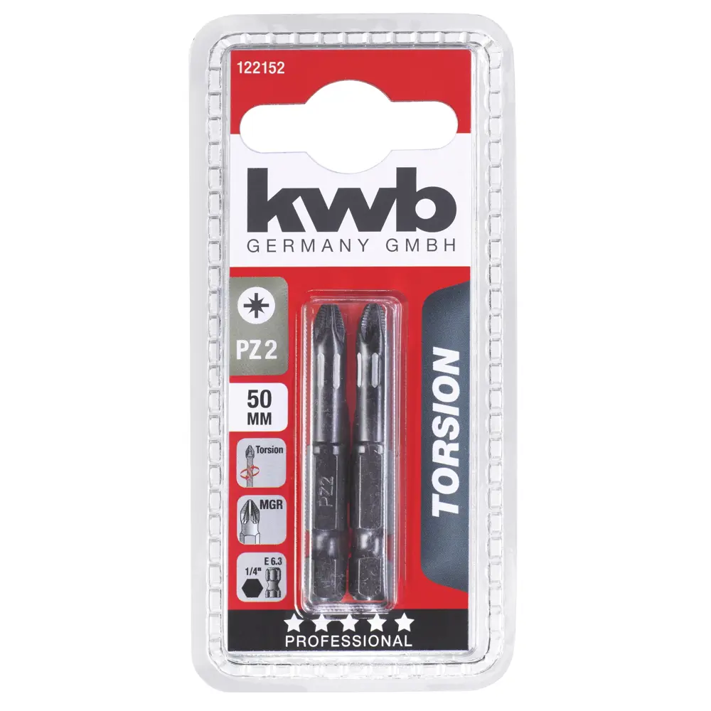 Бита KWB 122152 PZ2x50 мм, 2 шт Santreyd STLM-2005690 - Вид №1