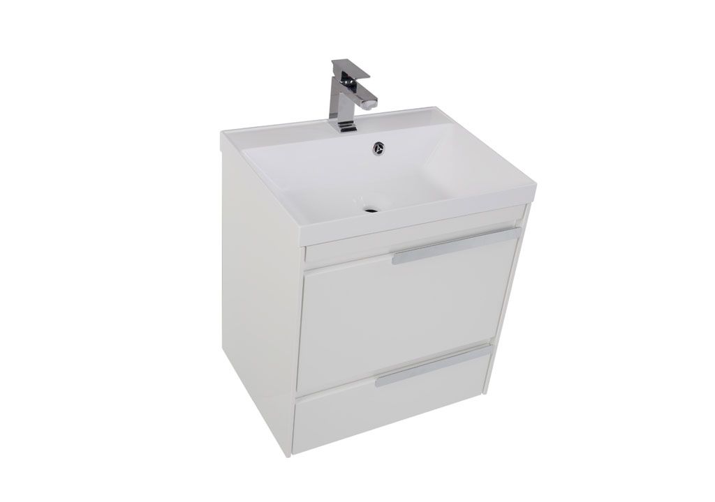 Тумба с раковиной Aquanet Тиволи 60 белый 0018005300179393 - Вид №2